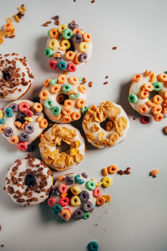 Breakfast Cereal Cake Donuts - Pinterest Inspiration - pinterest.com