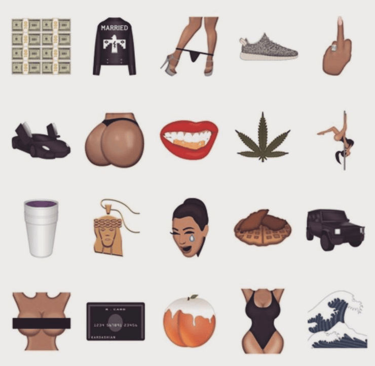 Kimoji - Kim Kardashian - Instagram @kimkardashian