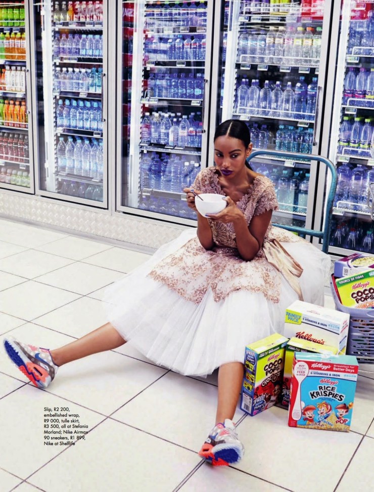 Fresh Produce : Dominique and Adau Mornyang by Damon Fourie for Elle South Africa July 2014 - visualoptimism.blogspot.fr