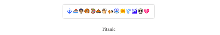 Tumblr Narratives in Emoji - Titanic - narrativesinemoji.tumblr.com