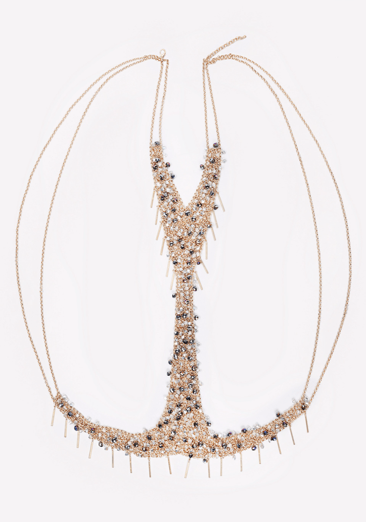 Bebe - Bead & Fringe body chain - bebe.com
