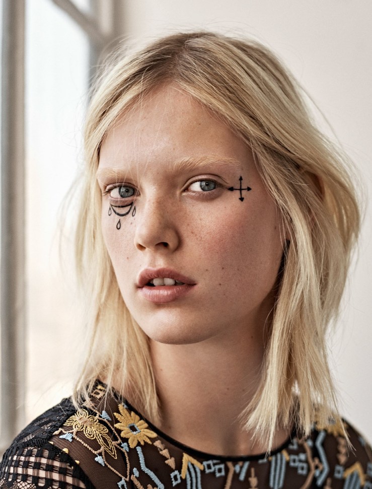 Photographer Steven Pan - Make-up Violette - Model Charlene Hogger for Glamour France October 2015 - violettefr.tumblr.com 