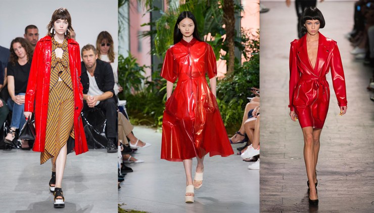 De gauche à droite : Proenza Schouler - Lacoste - Jeremy Scott - Collage by Eleonore Terzian - Photo Imaxtree