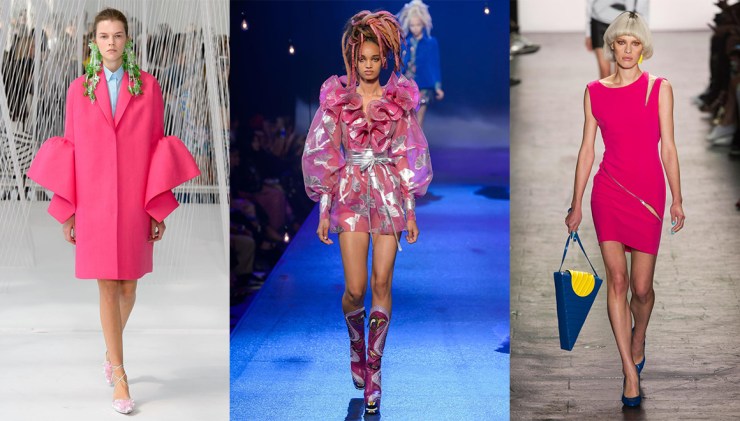 De gauche à droite : Delpozo - Marc Jacobs - Jeremy Scott - Collage by Eleonore Terzian - Photo Imaxtree