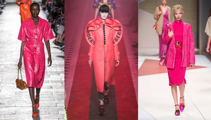 De gauche à droite : Bottega Veneta – Gucci – Trussardi – Collage by Eleonore Terzian – Photo Imaxtree