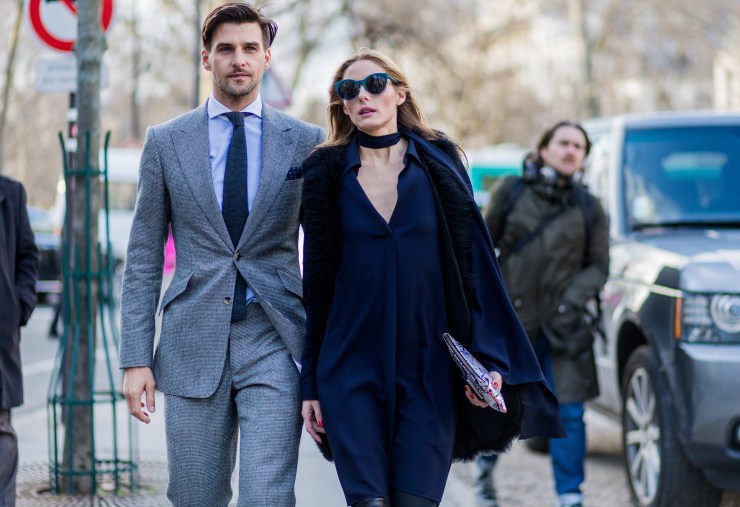 Choker necklace - Fashion Week Womenswear Fall/Winter 2016/2017 in Paris - Photo by Christian Vierig/Getty Images - Olivia Palermo & Johannes Huebl - eleonoreterzian.com