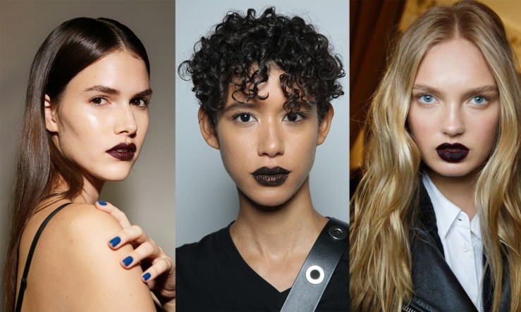 Deep purple lips - Eleonore Terzian Blog Collage - eleonoreterzian.com