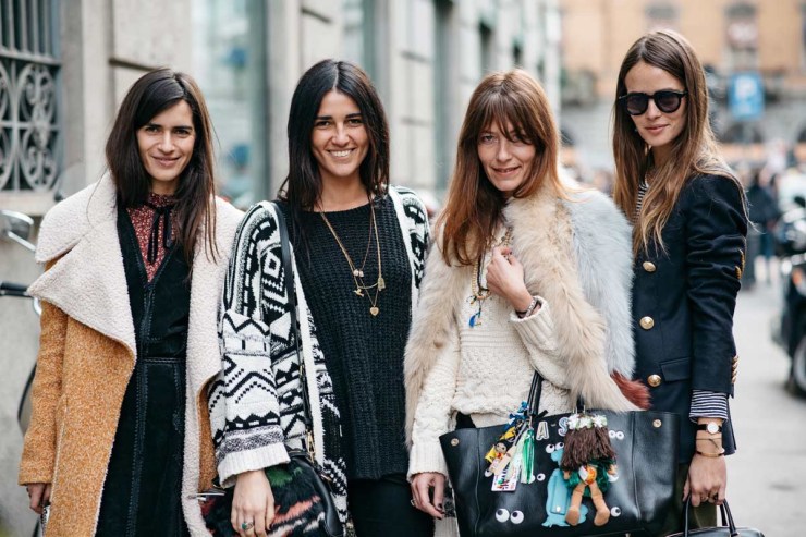 Street style - Milan Fashion Week - Carlotta Oddi and Chiara Totire